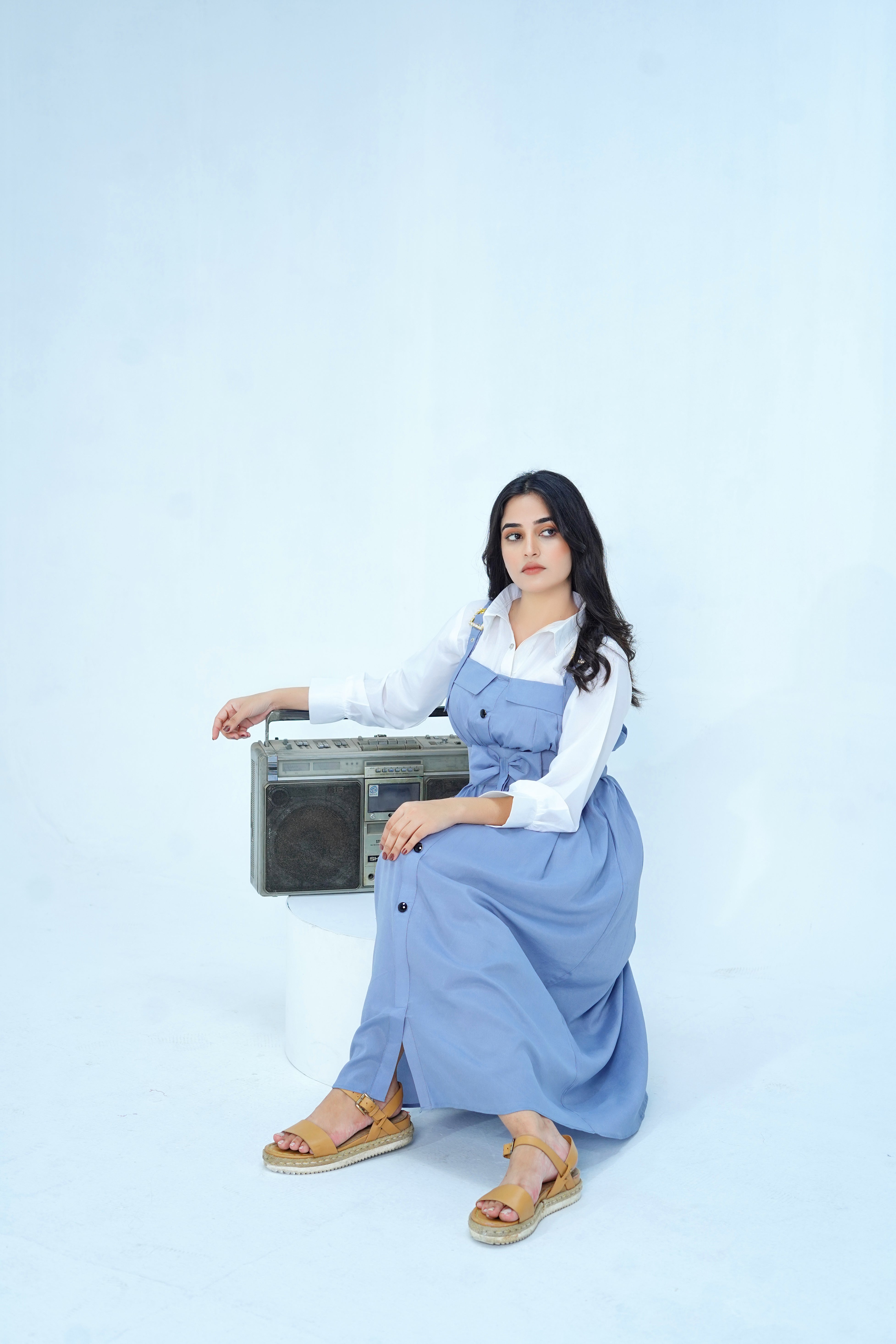 Butterfly Romper Maxi Western Style Rs 2799/-