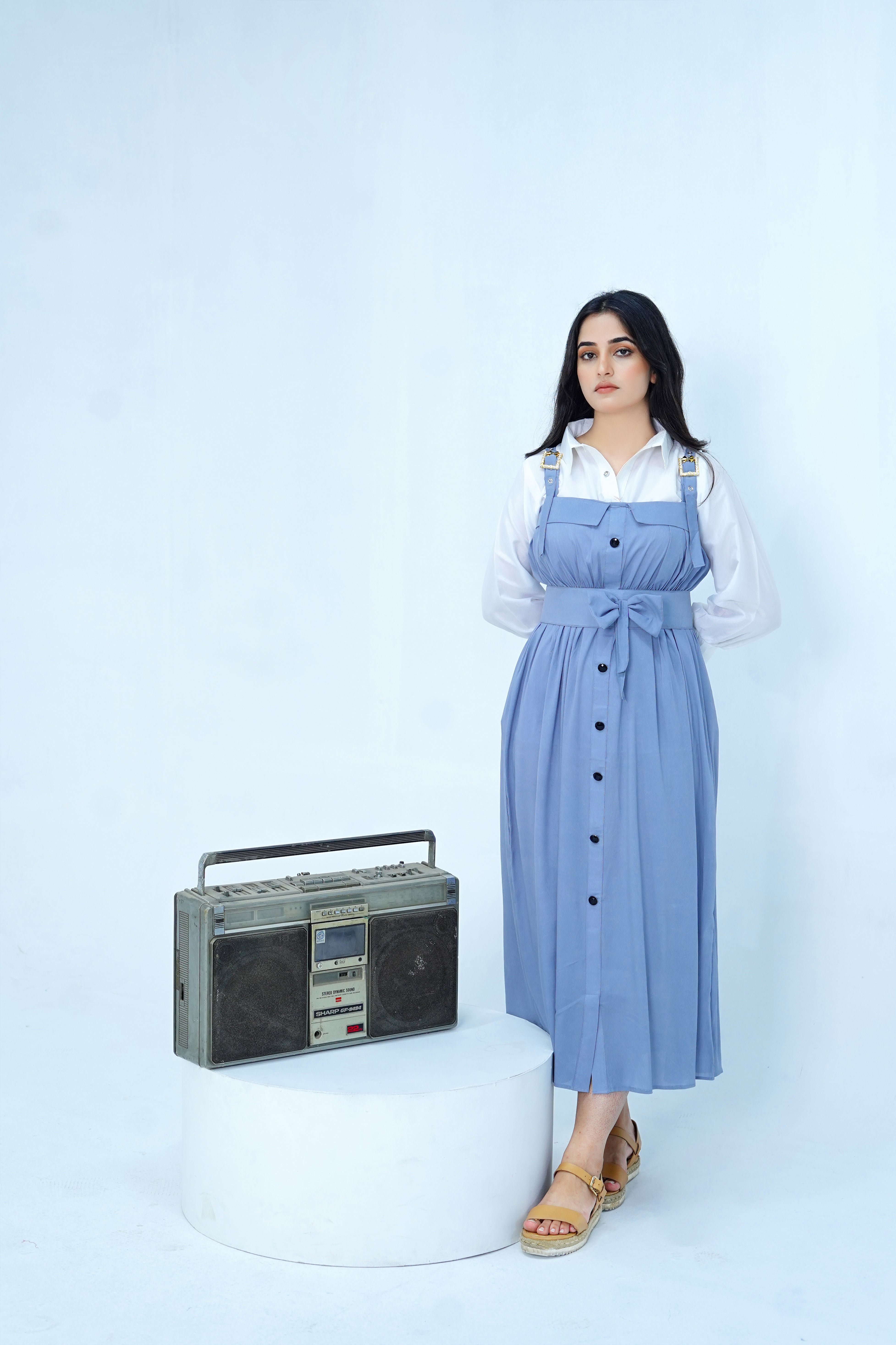 Butterfly Romper Maxi Western Style Rs 2799/-