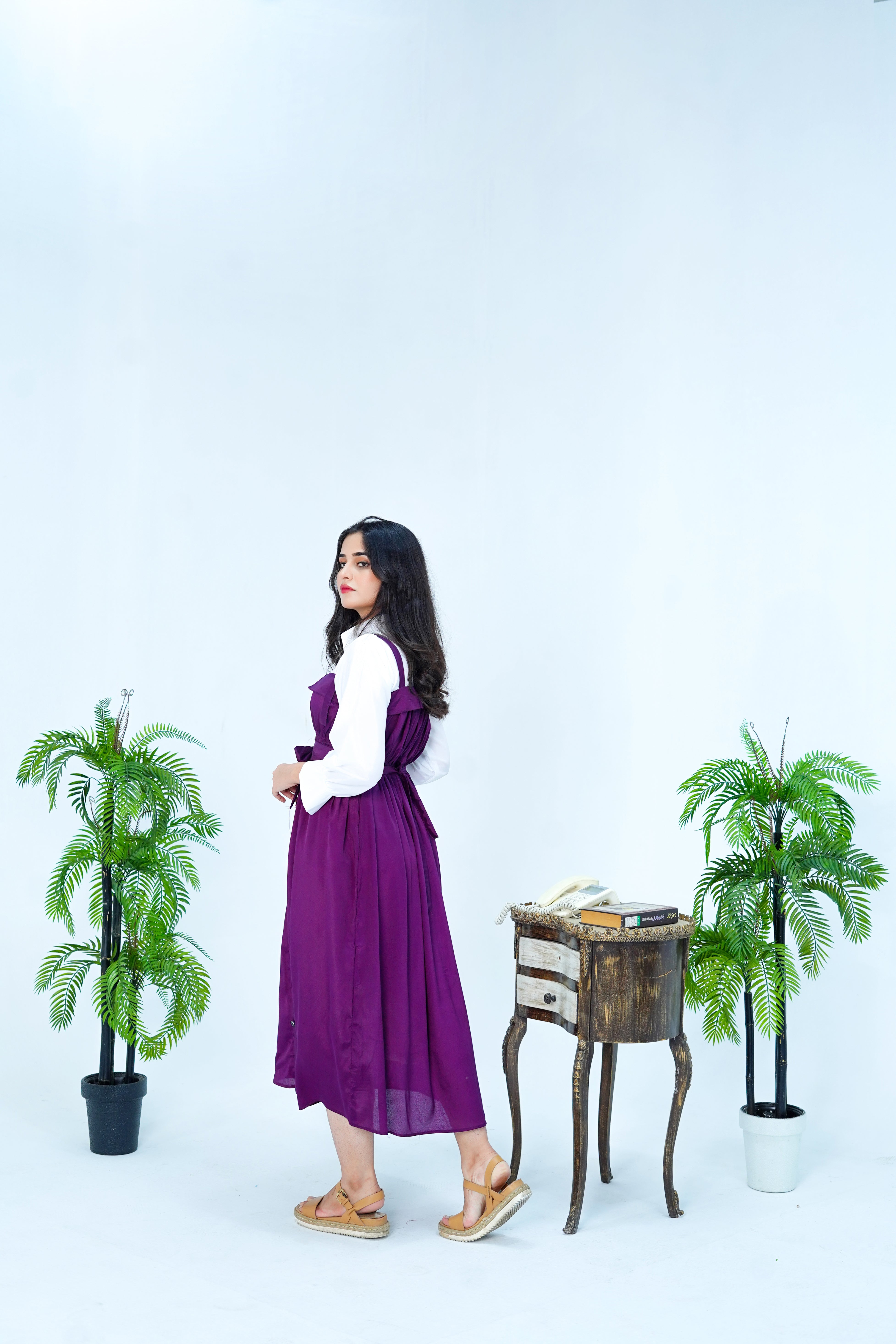 Butterfly Romper Maxi Western Style Rs 2799/-