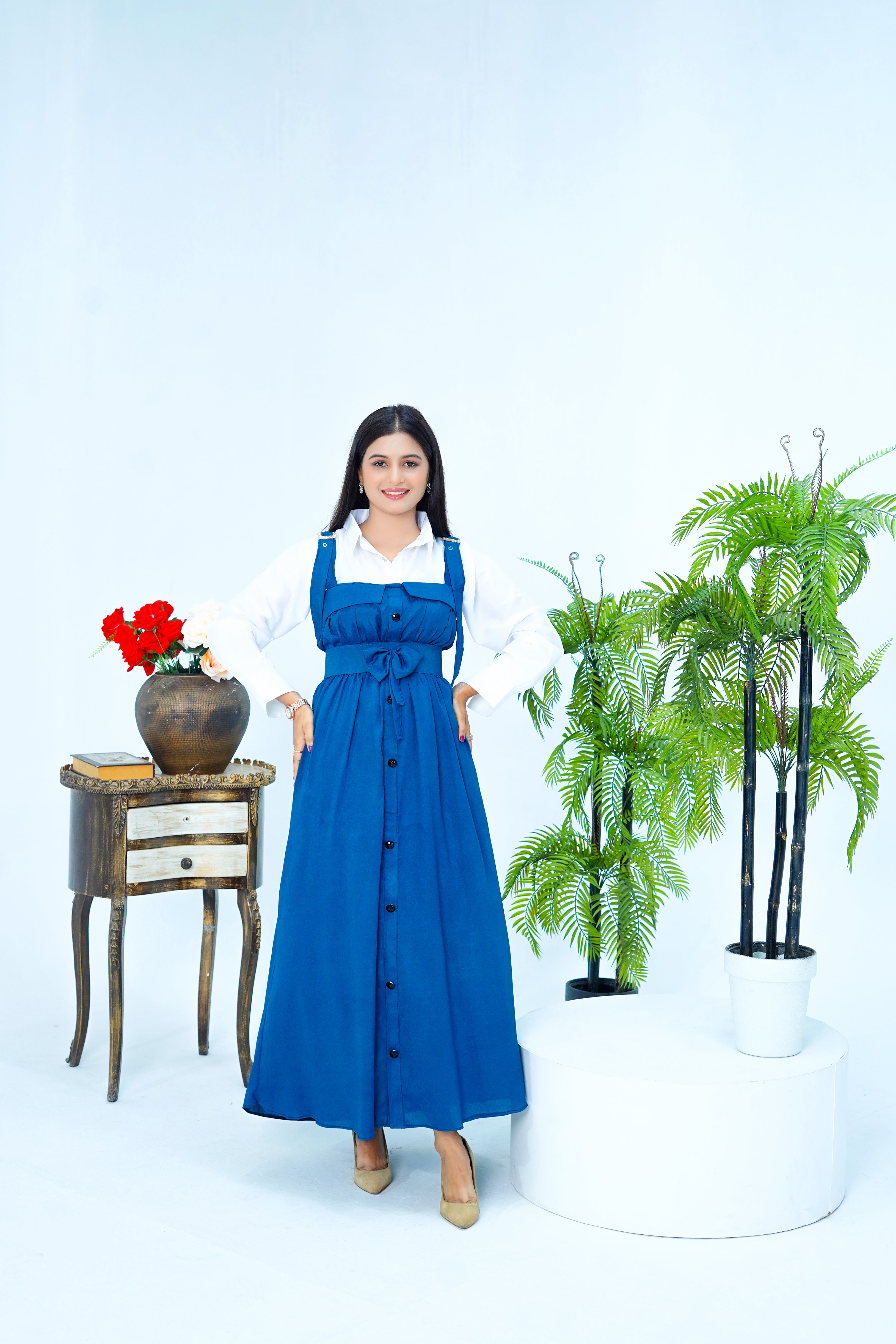 Butterfly Romper Maxi Western Style