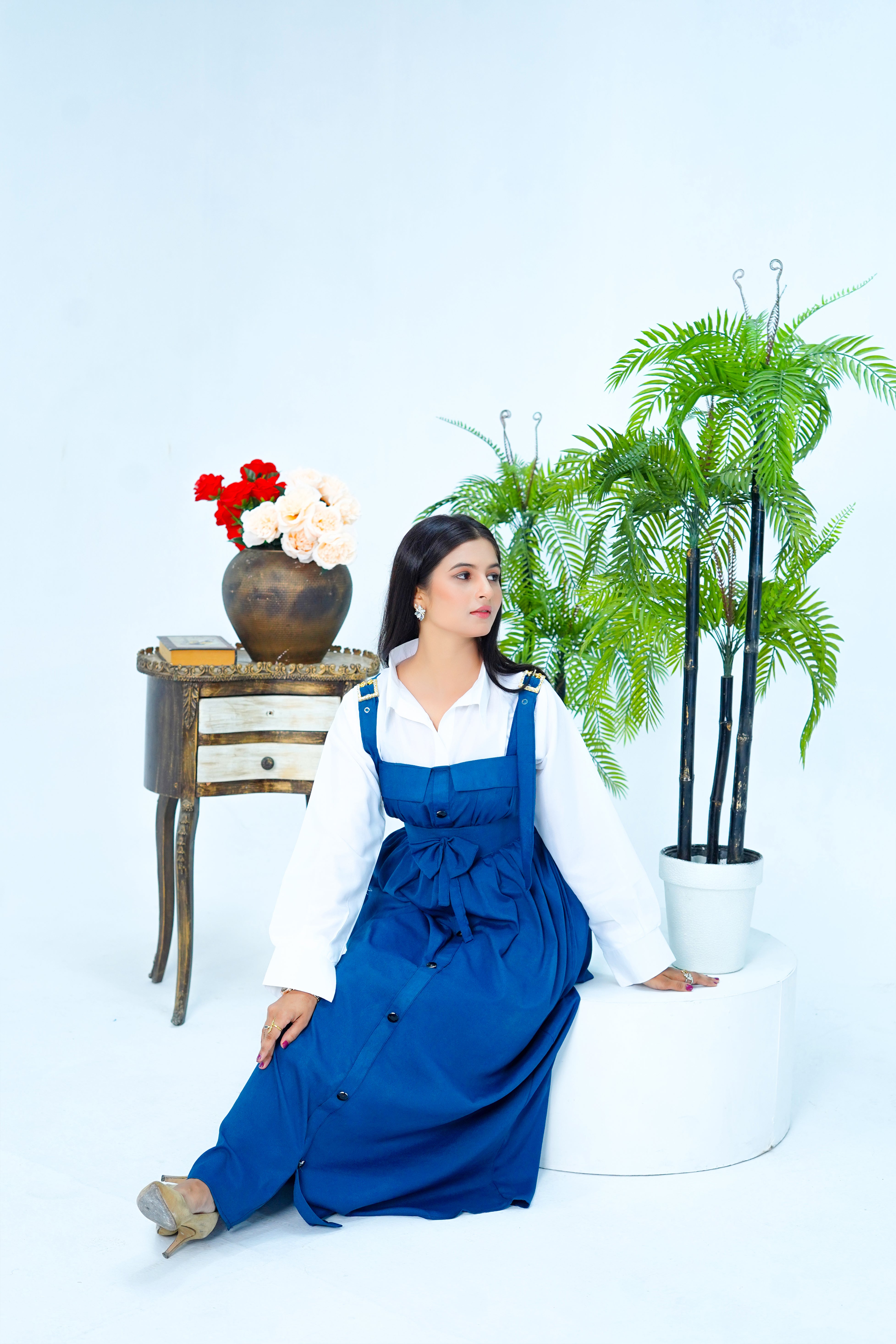 Butterfly Romper Maxi Western Style