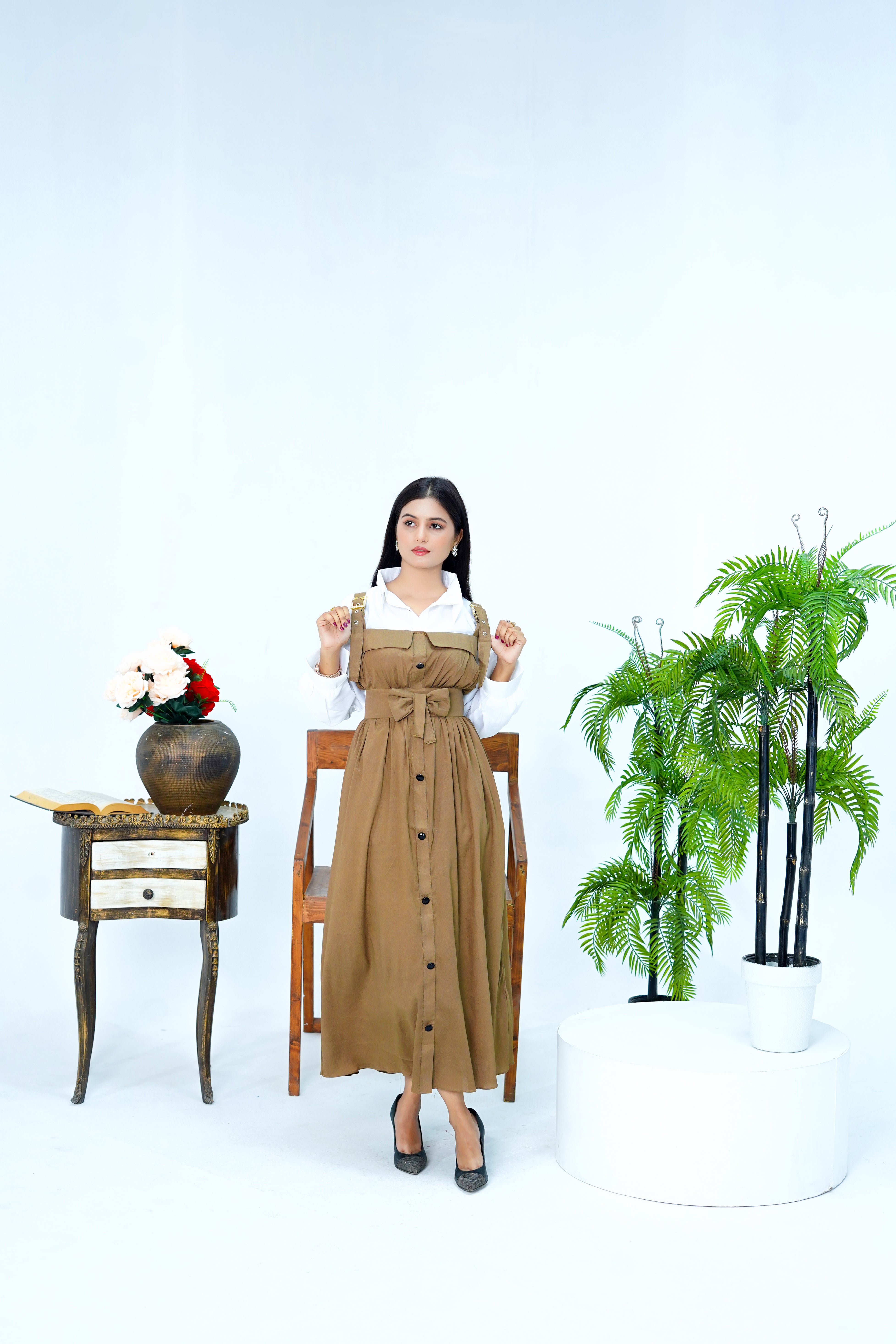 Butterfly Romper Maxi Western Style