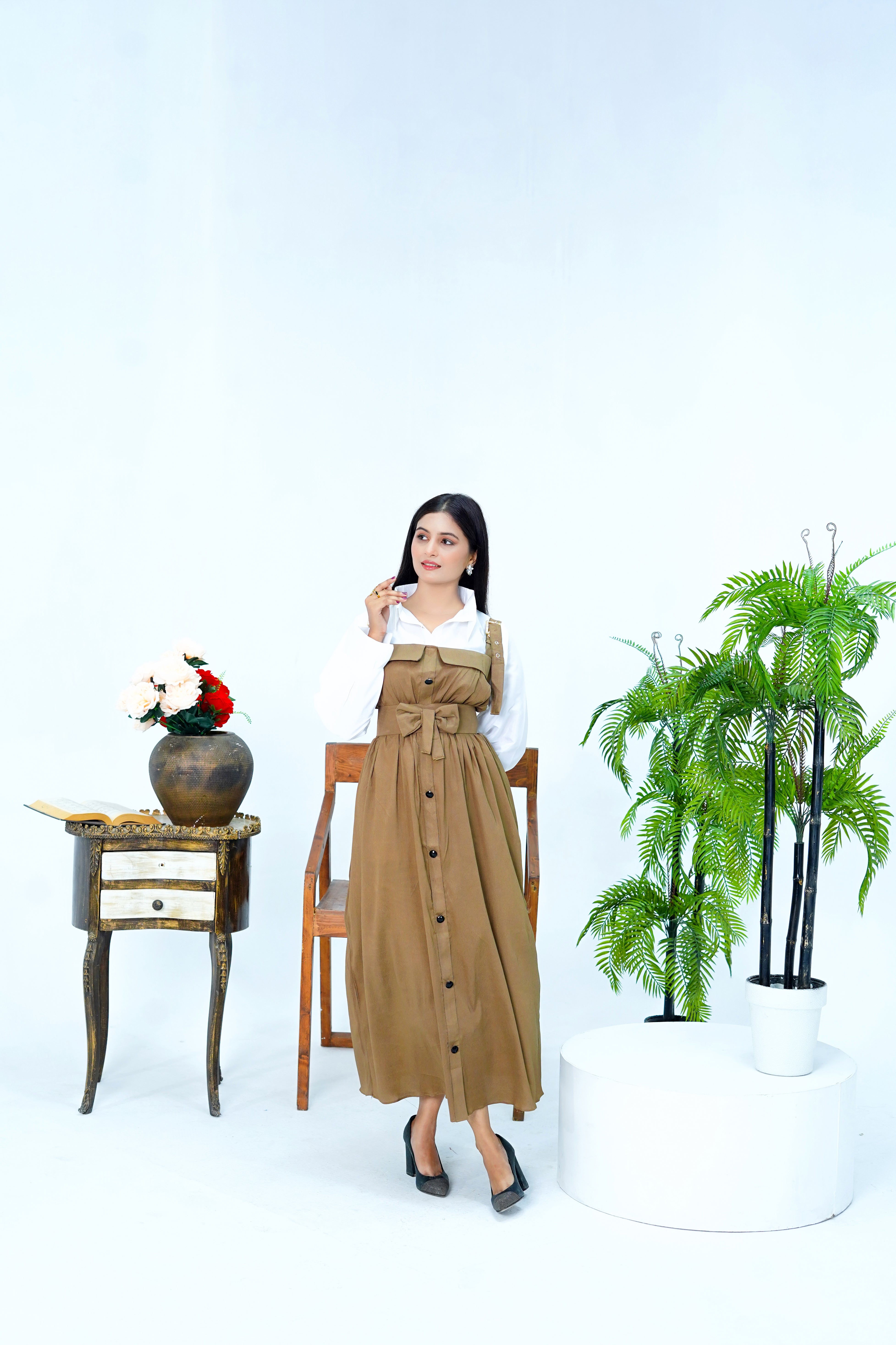 Butterfly Romper Maxi Western Style