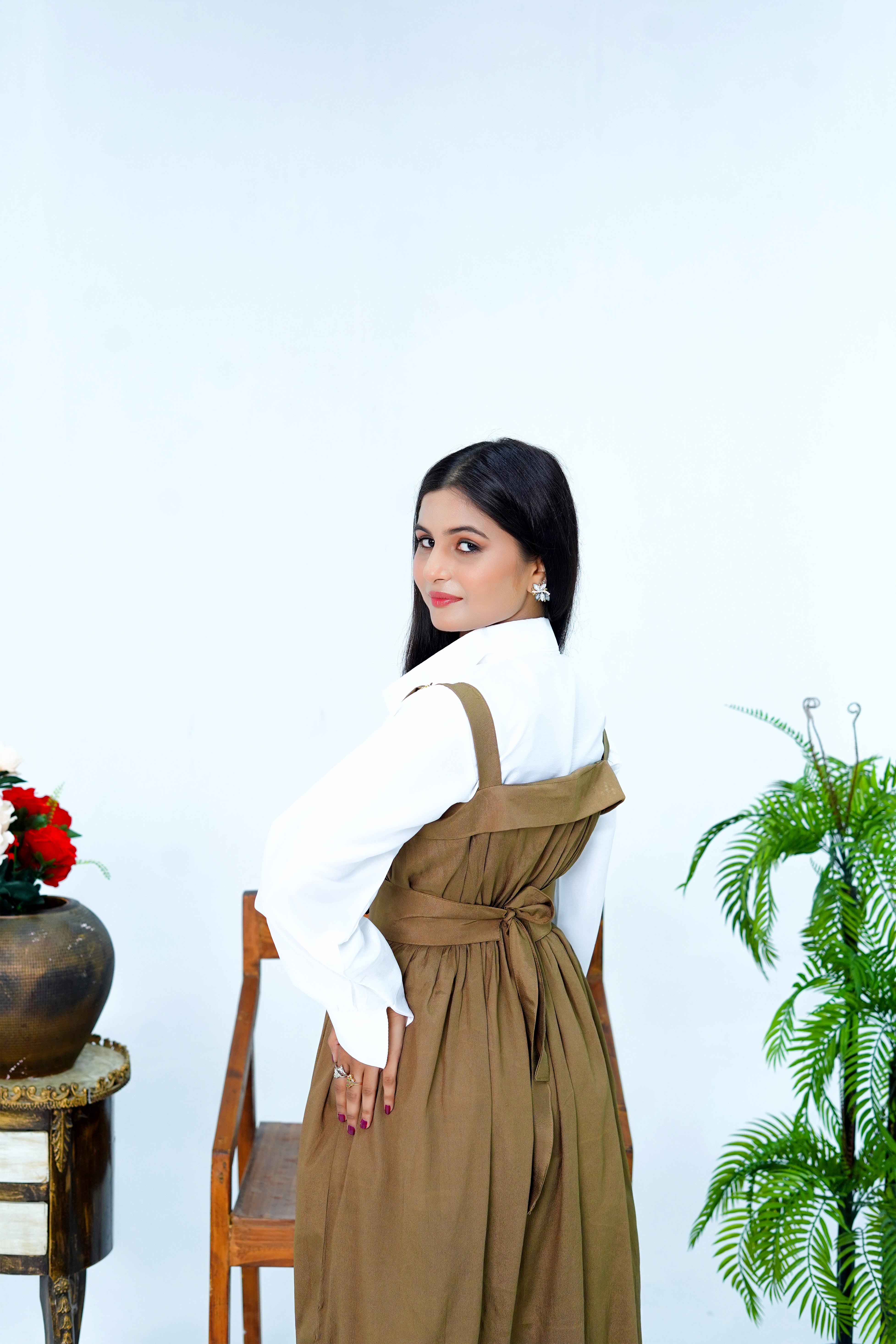 Butterfly Romper Maxi Western Style