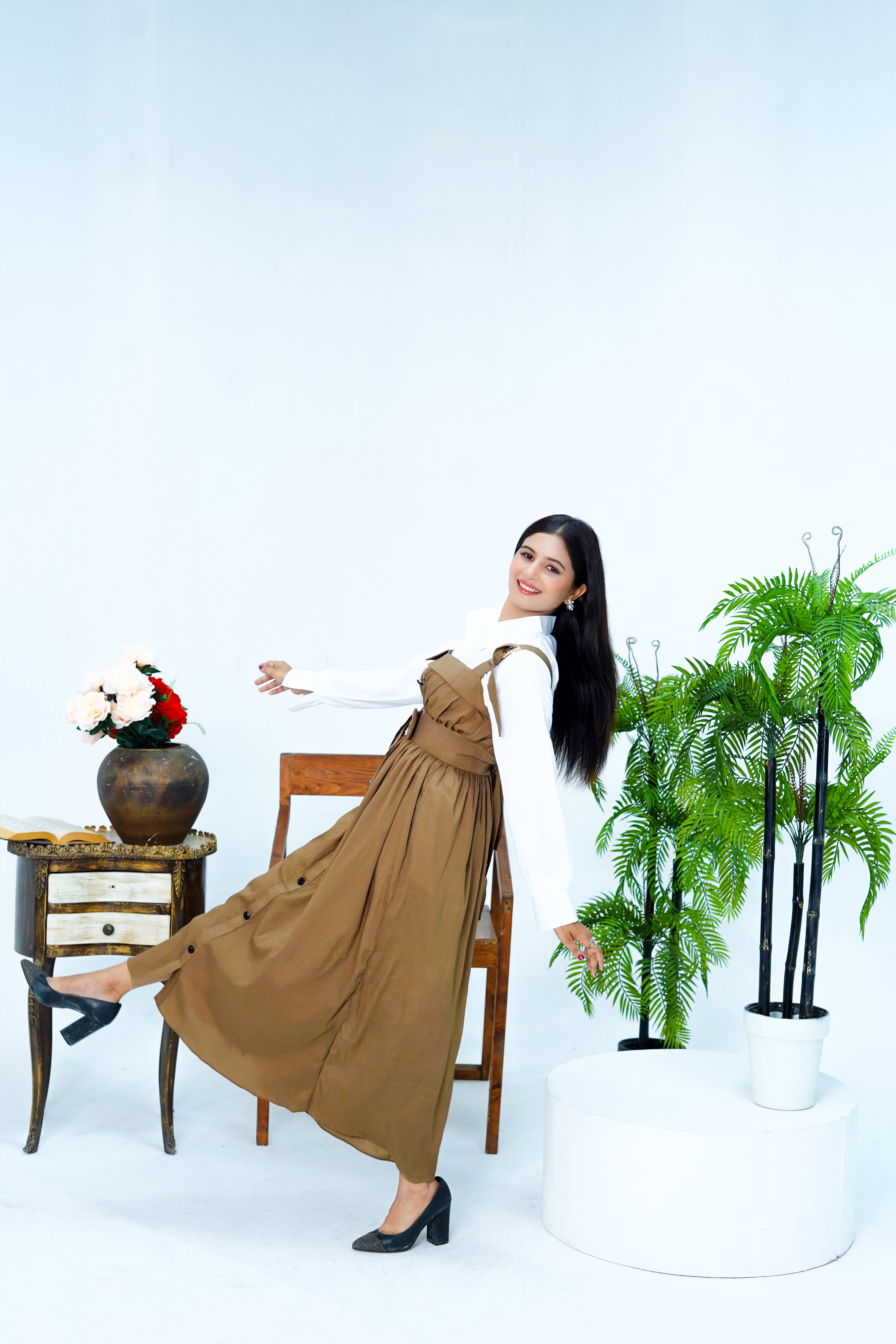 Butterfly Romper Maxi Western Style