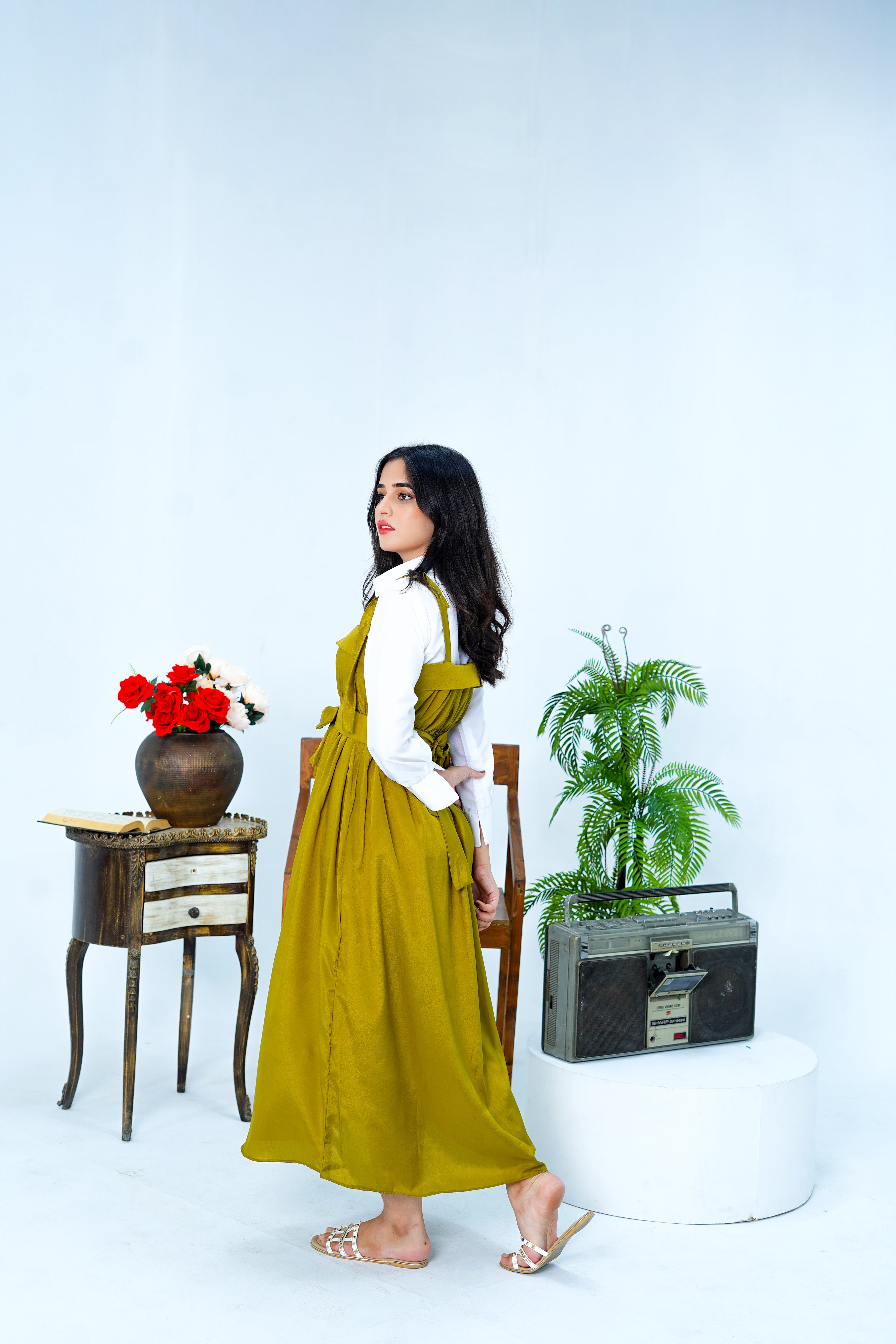 Butterfly Romper Maxi Western Style