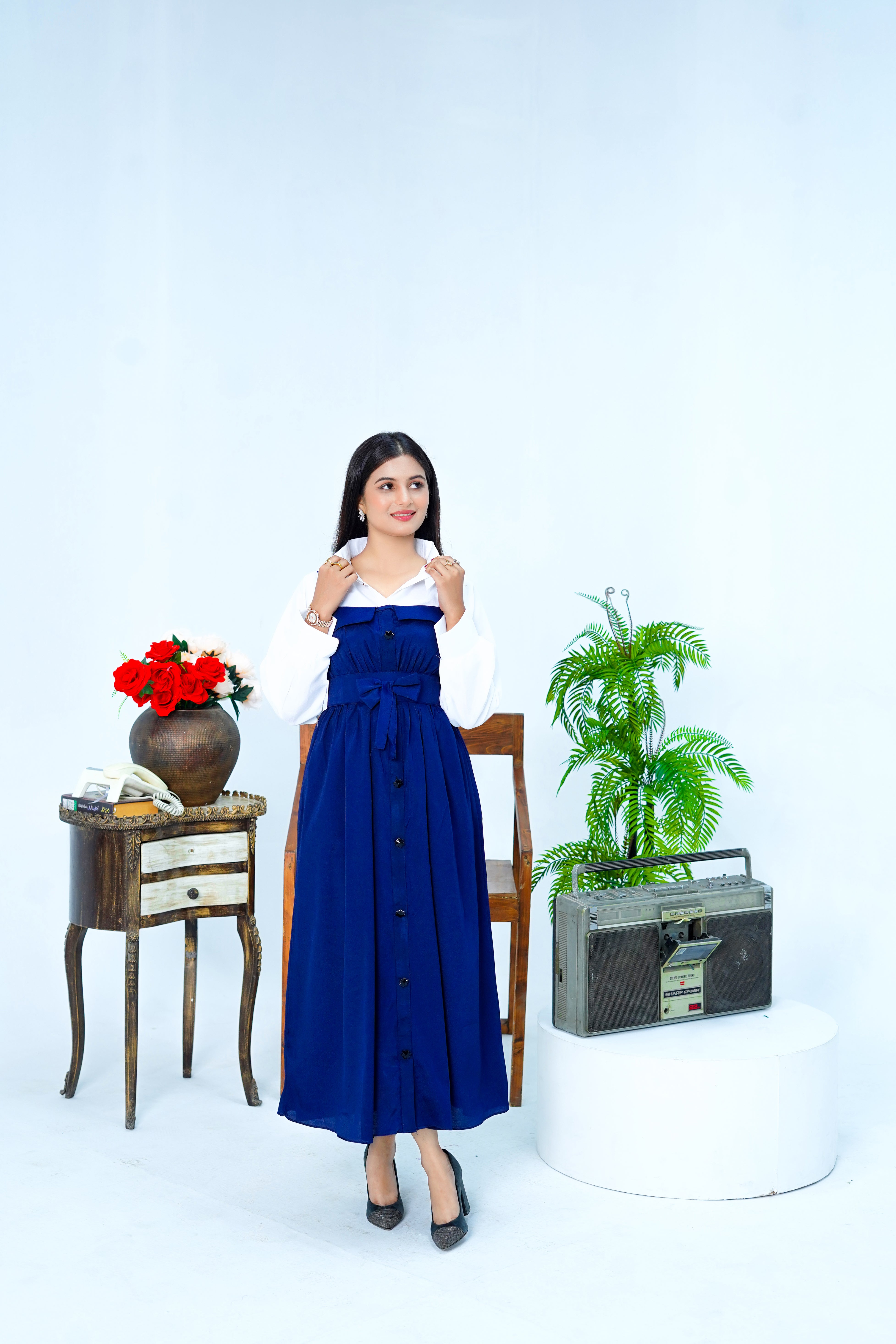 Butterfly Romper Maxi Western Style