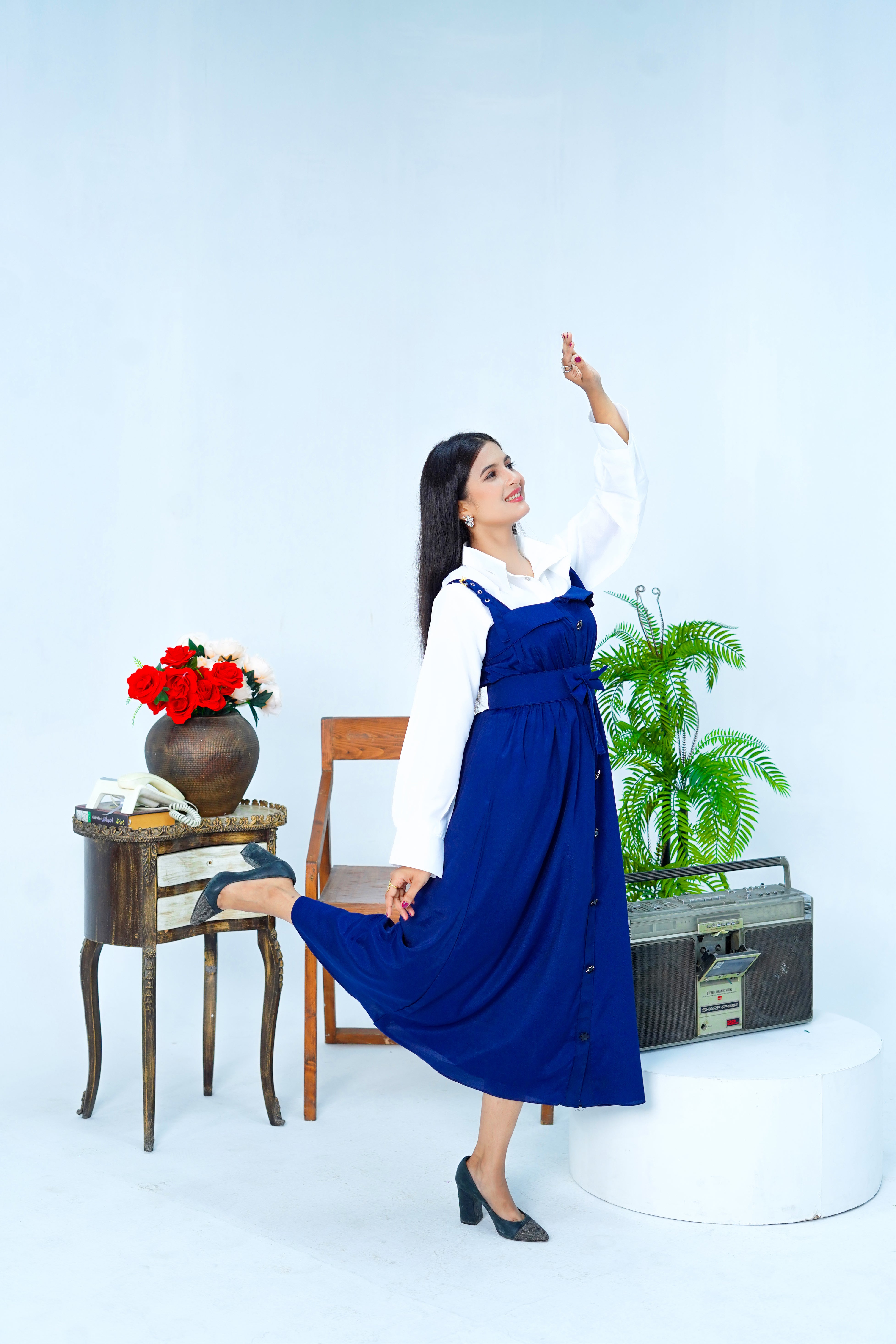 Butterfly Romper Maxi Western Style