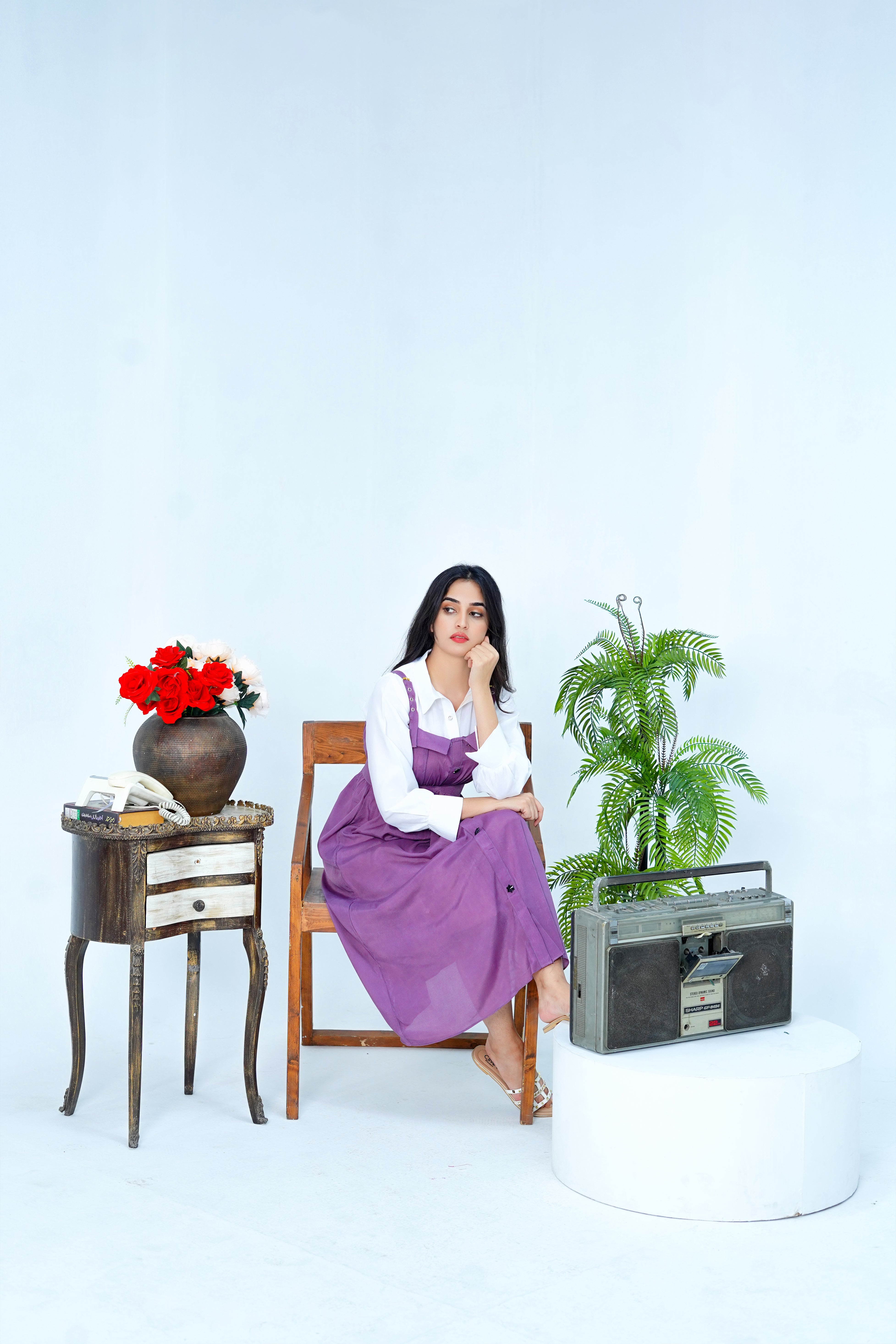 Butterfly Romper Maxi Western Style