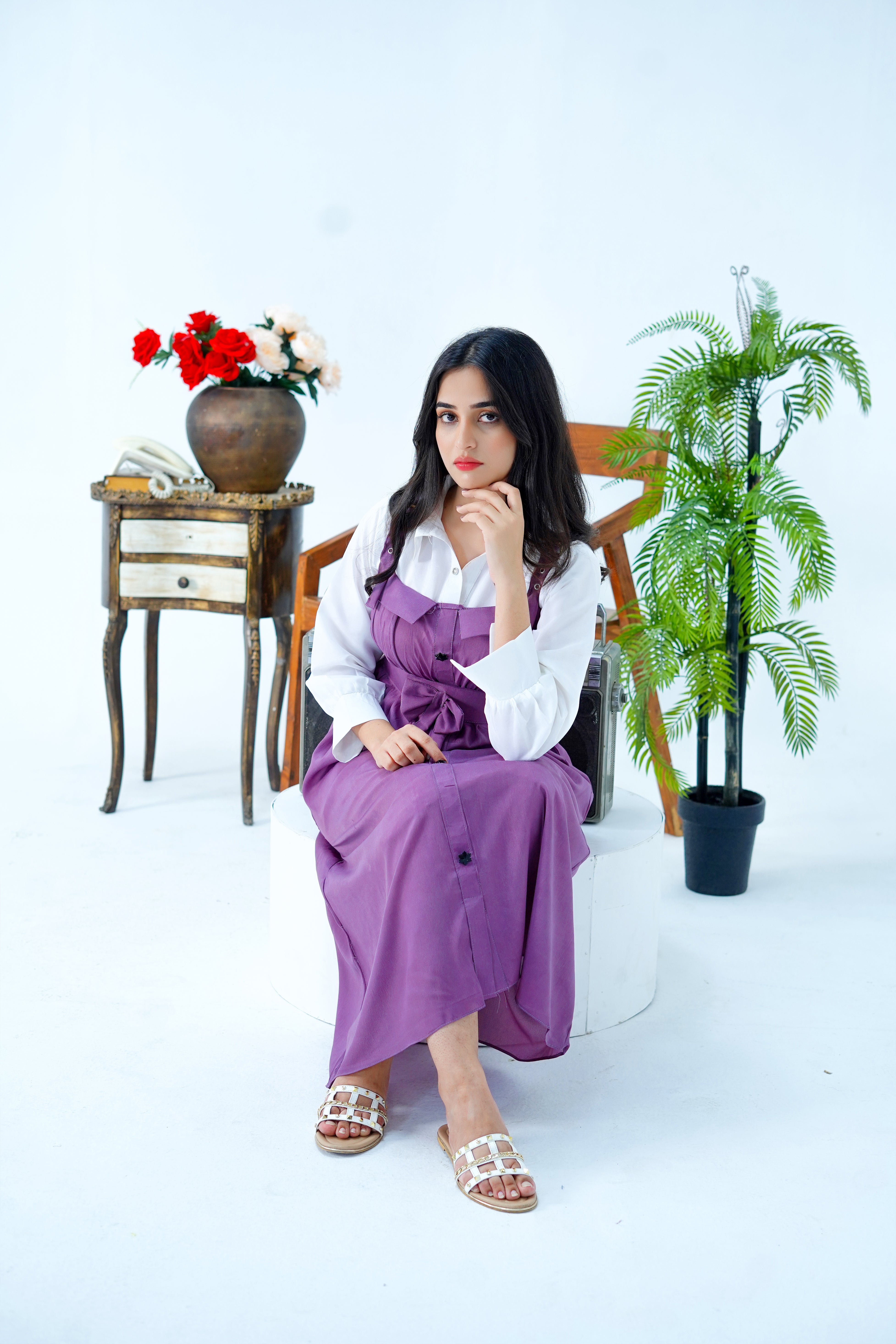 Butterfly Romper Maxi Western Style