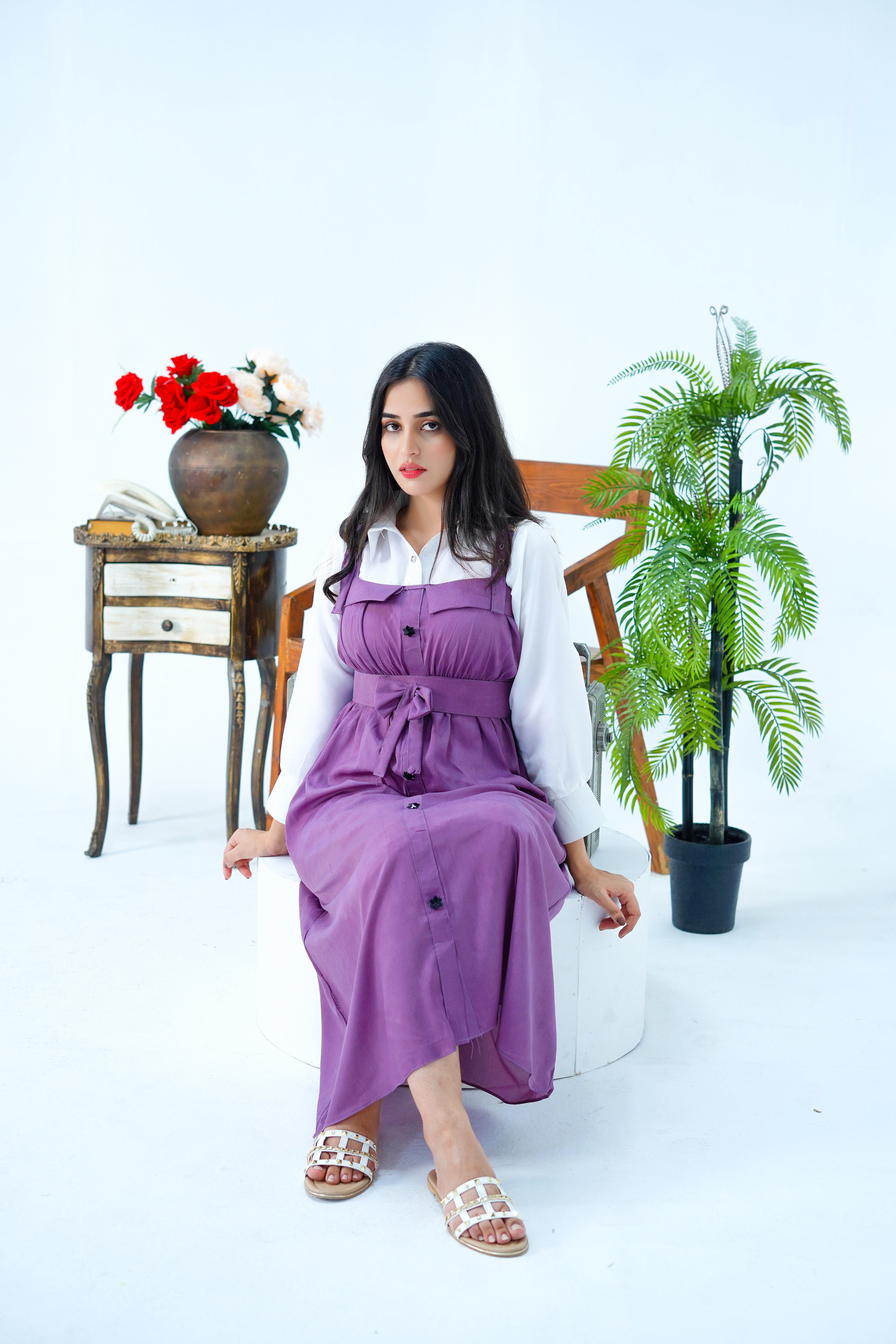 Butterfly Romper Maxi Western Style