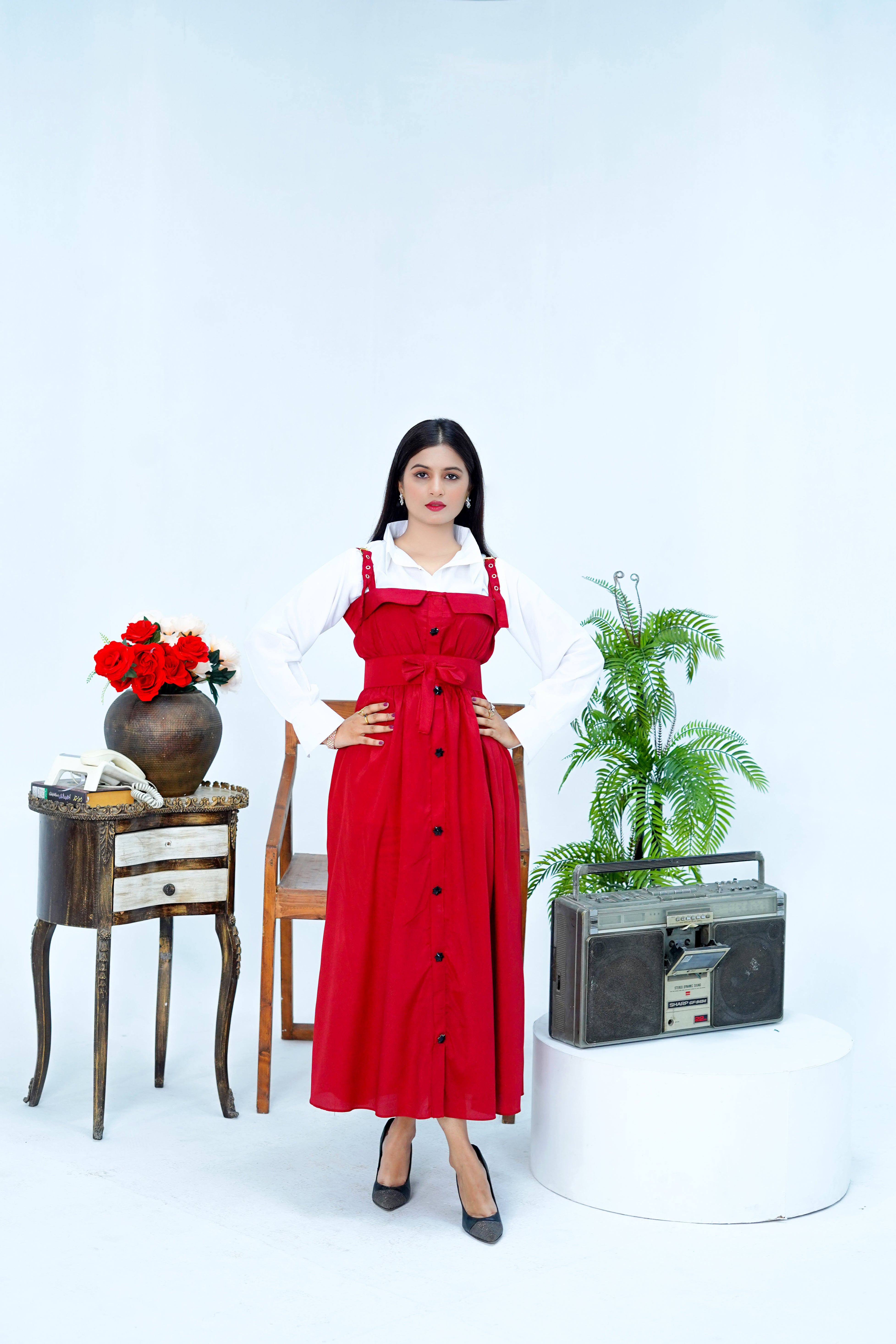 Butterfly Romper Maxi Western Style