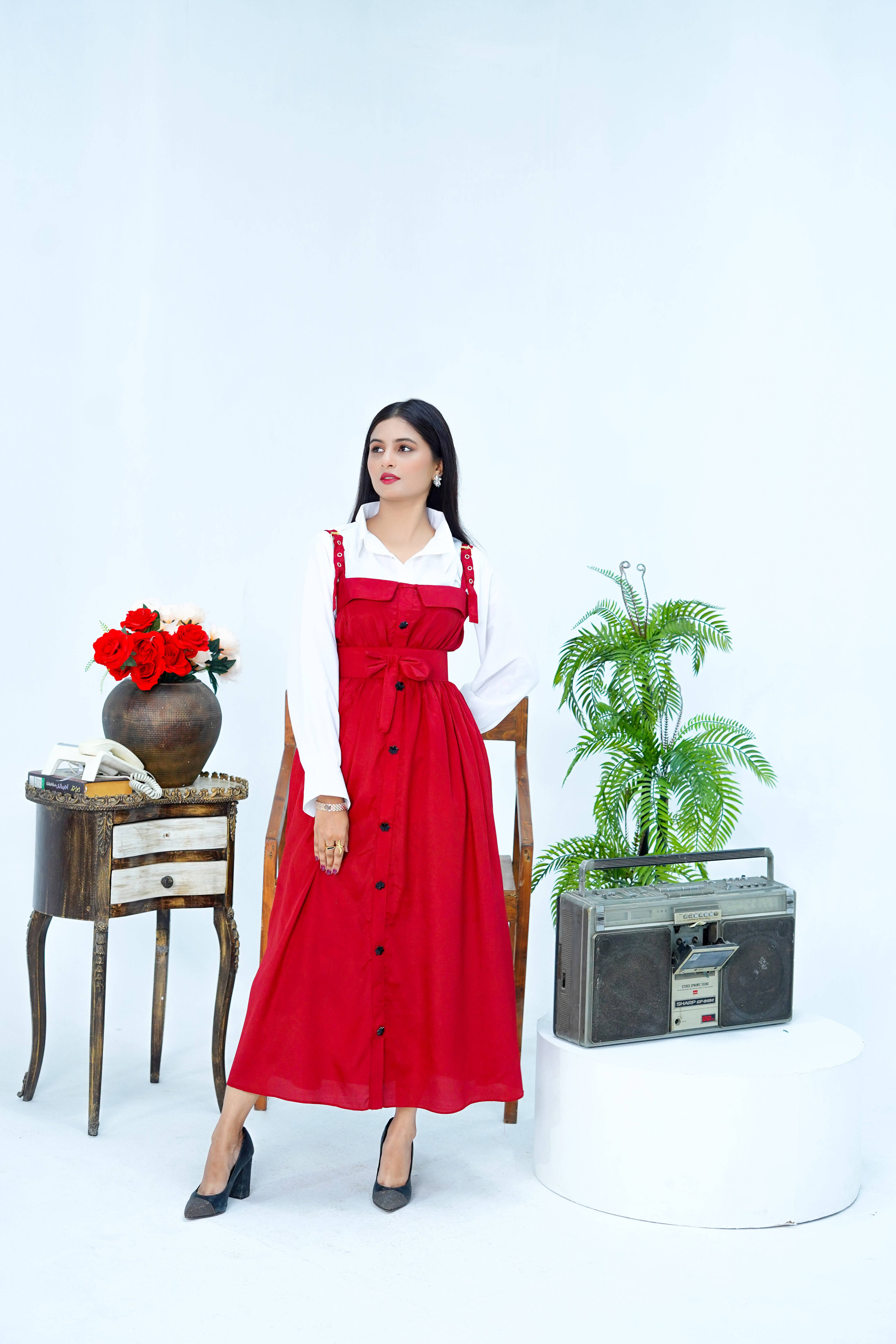 Butterfly Romper Maxi Western Style