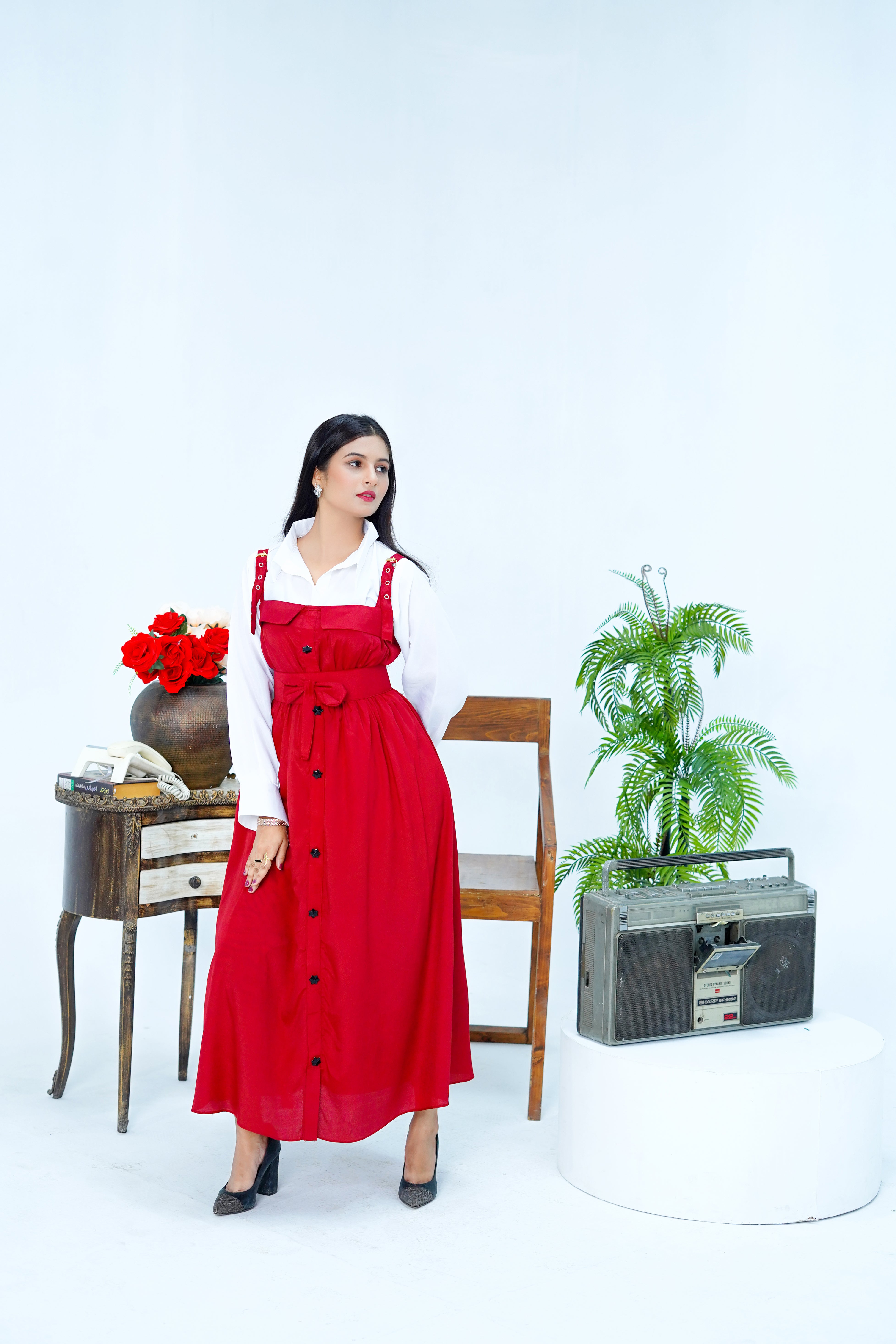 Butterfly Romper Maxi Western Style