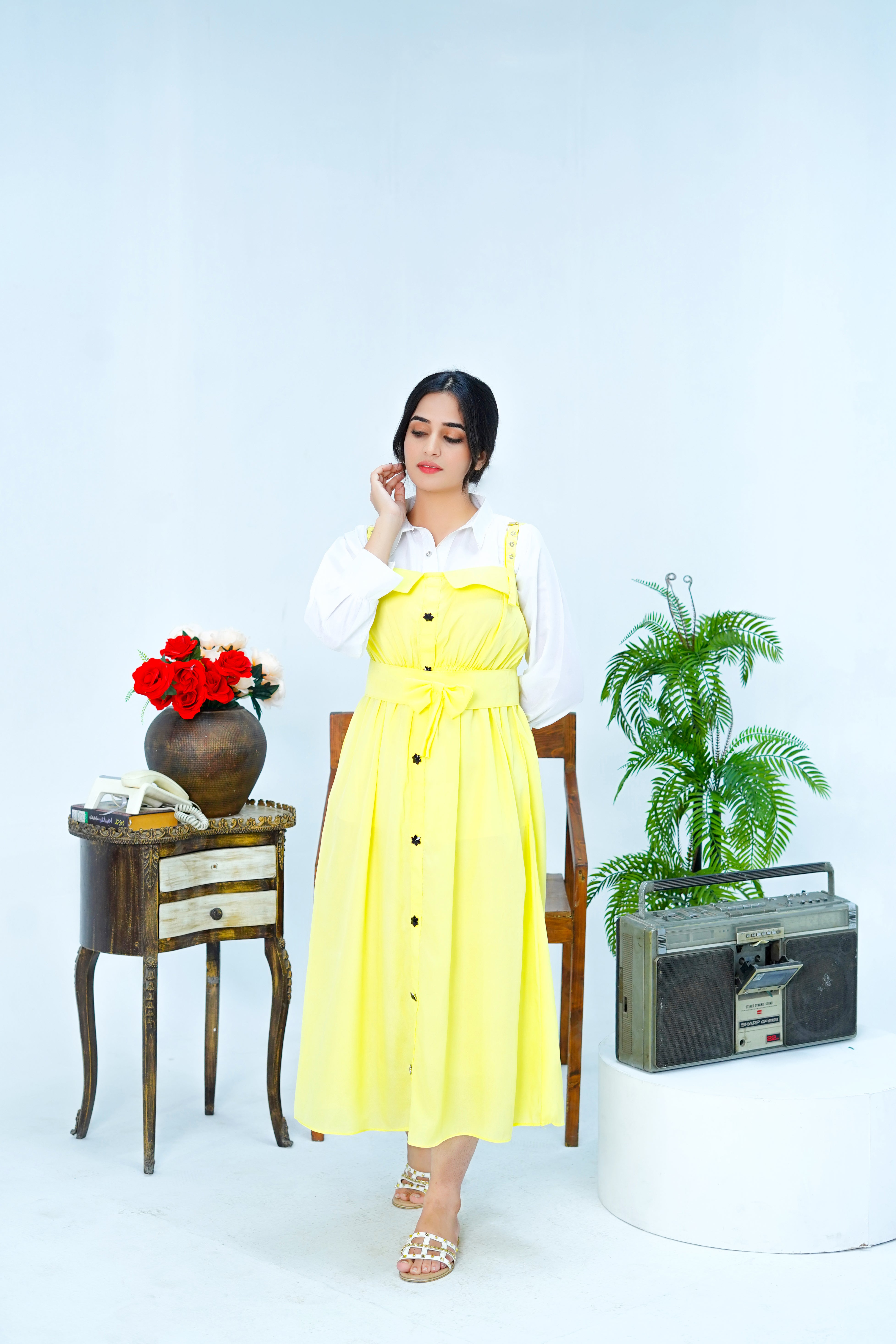 Butterfly Romper Maxi Western Style