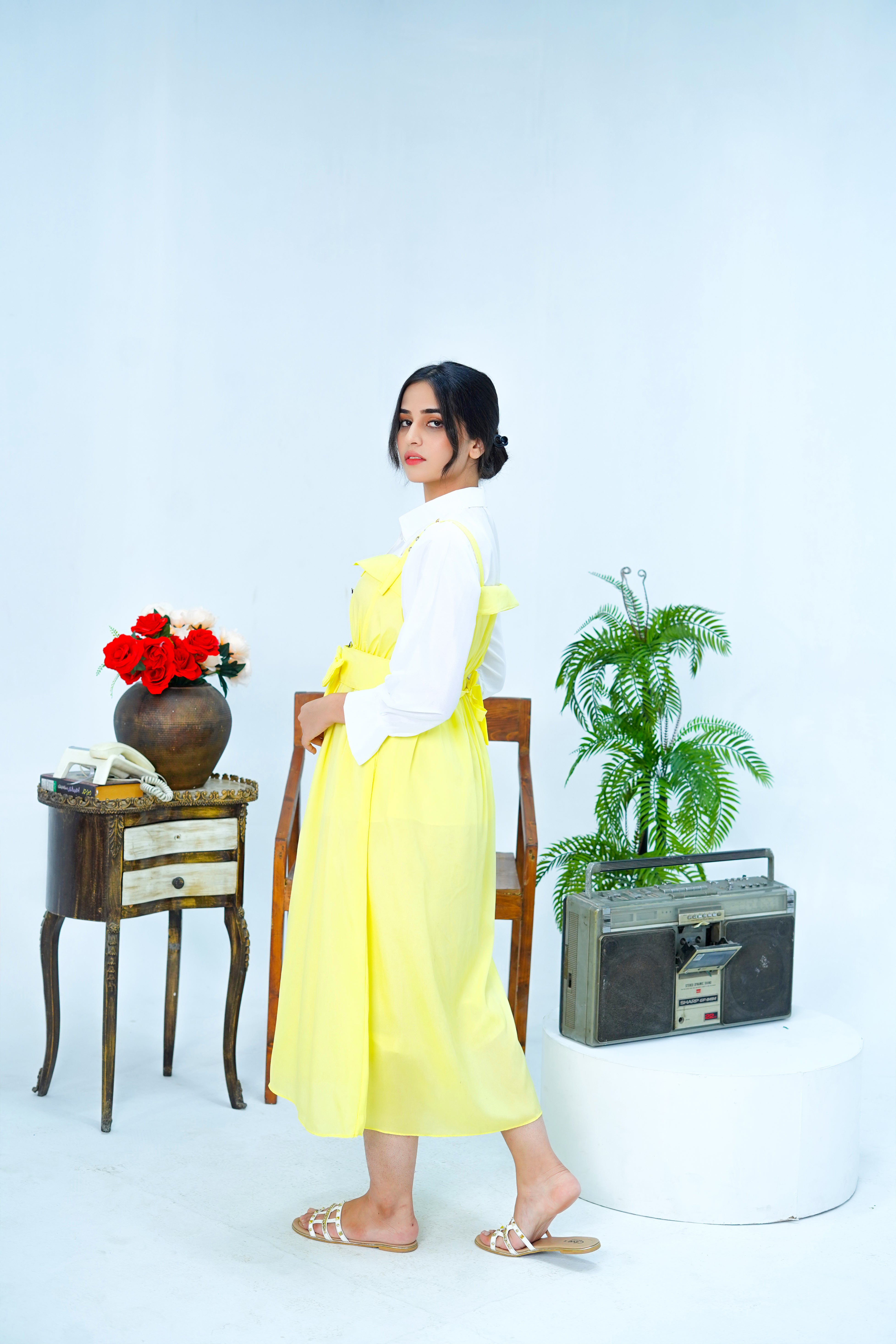 Butterfly Romper Maxi Western Style