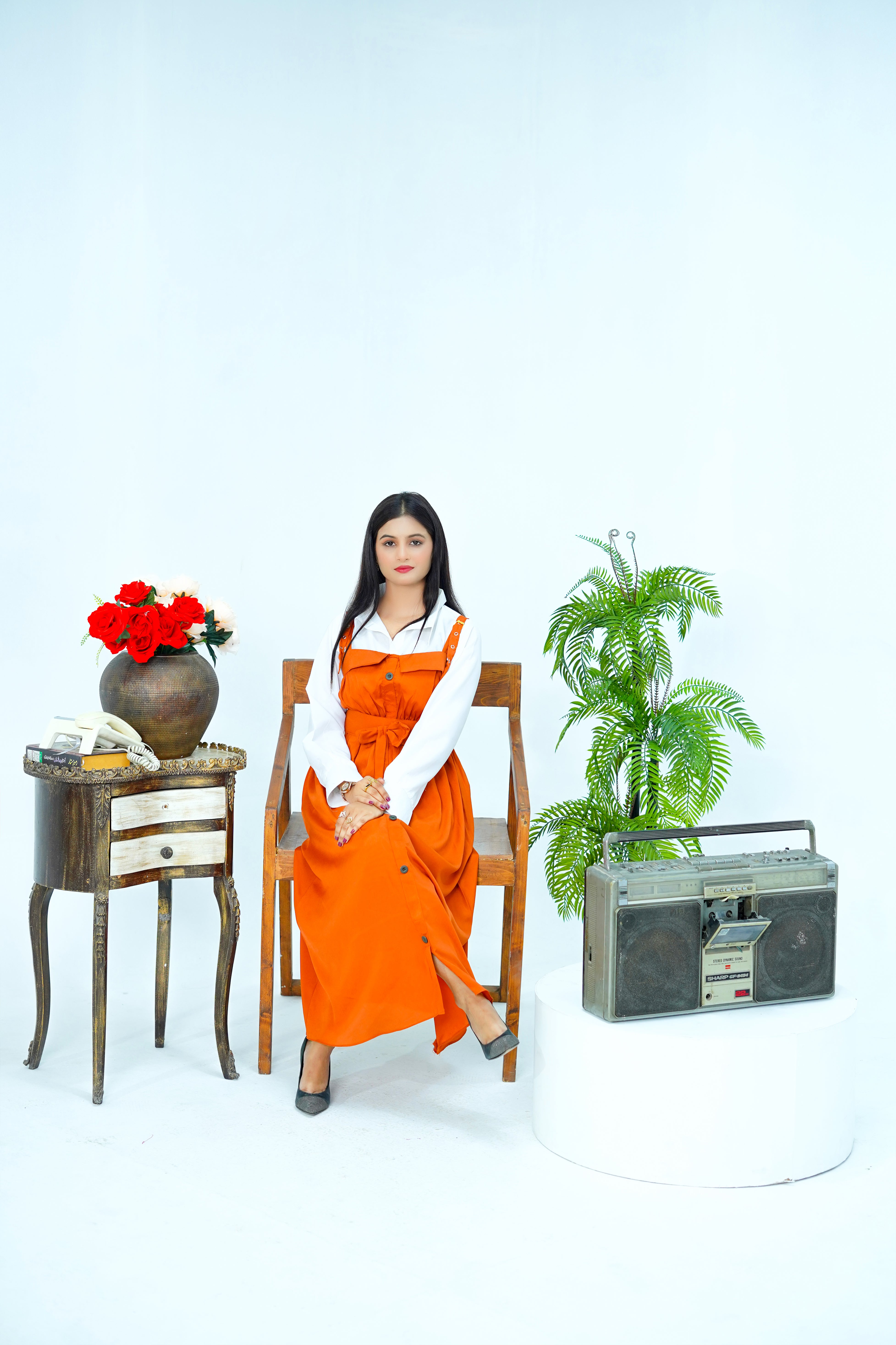 Butterfly Romper Maxi Western Style