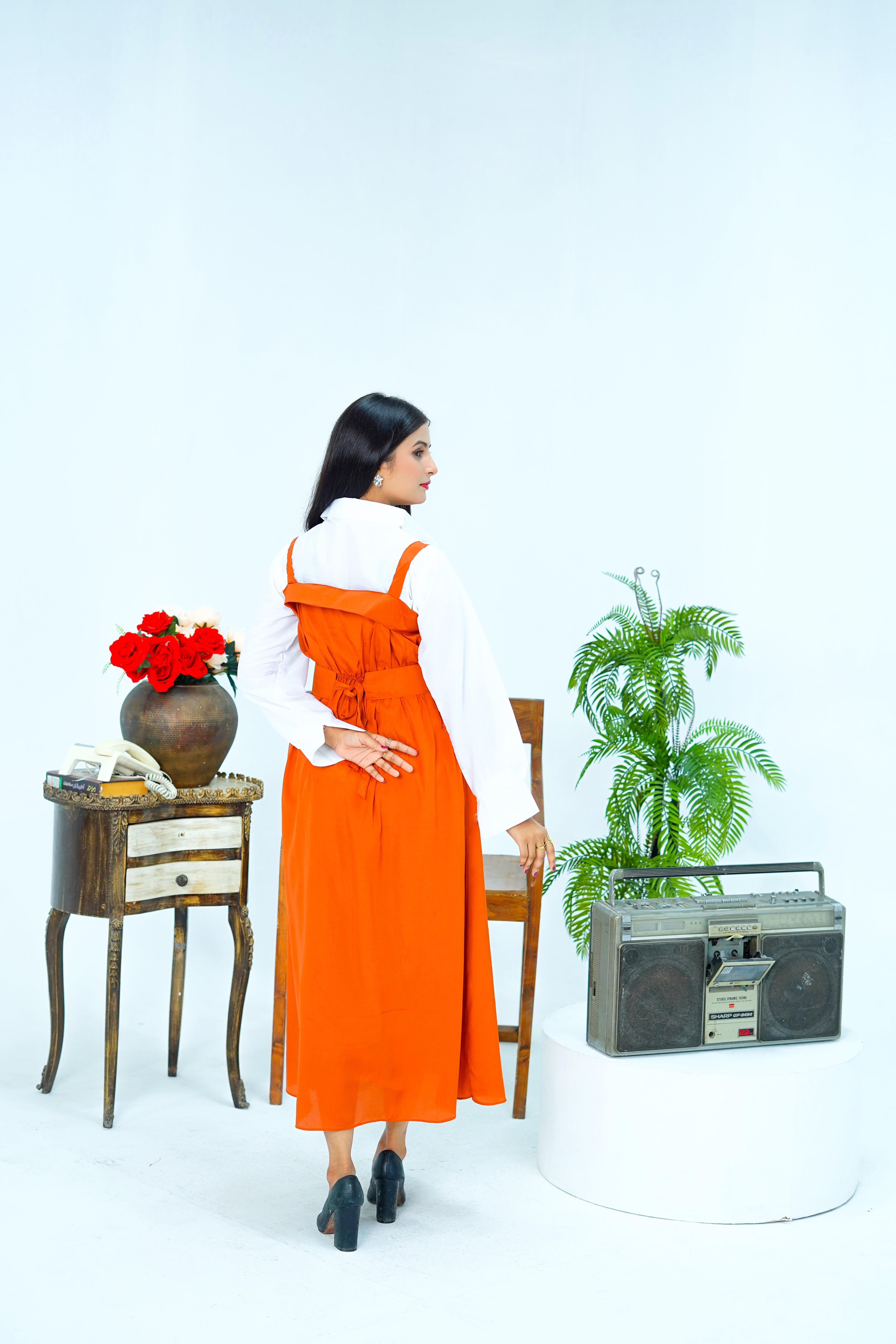 Butterfly Romper Maxi Western Style