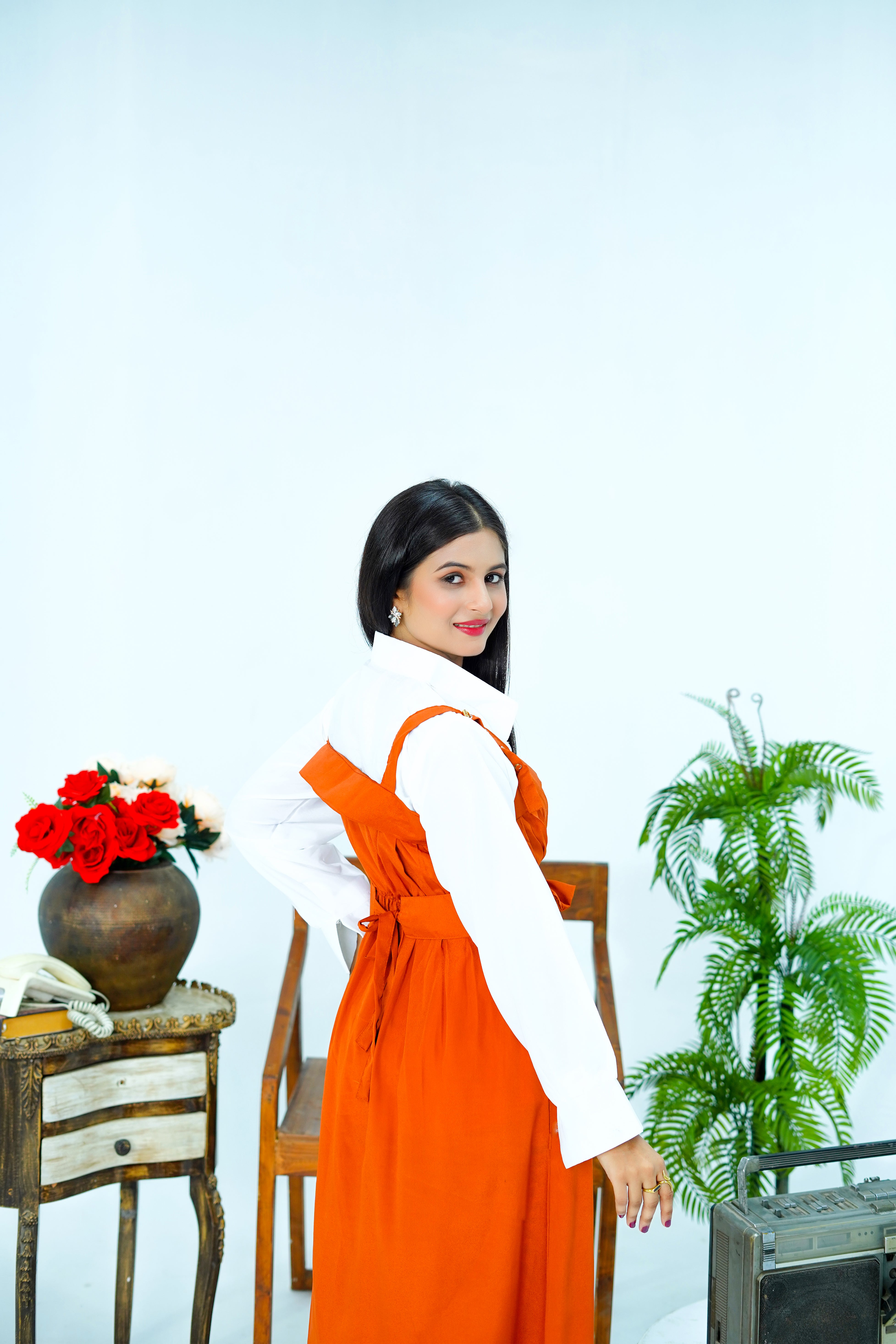 Butterfly Romper Maxi Western Style