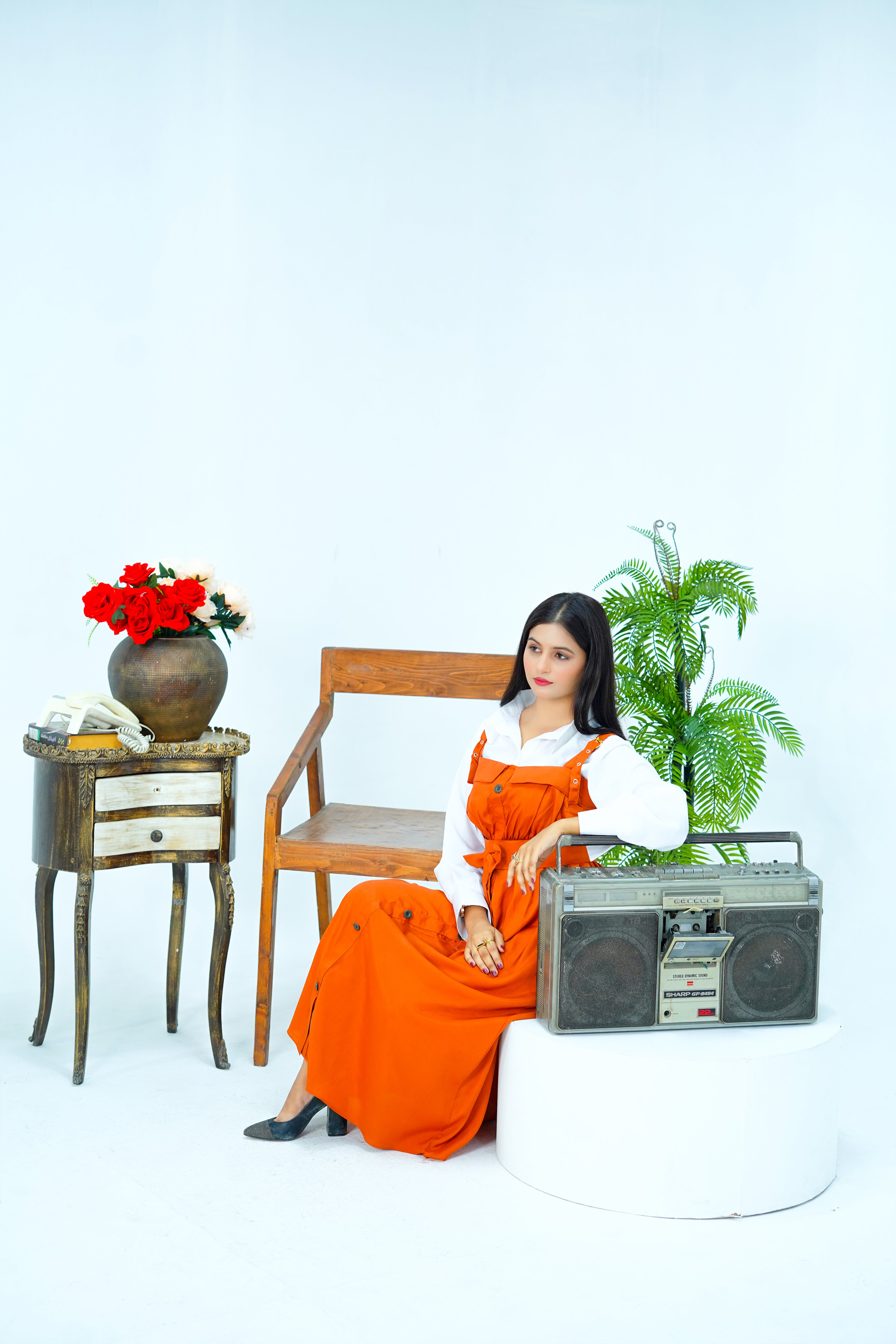 Butterfly Romper Maxi Western Style