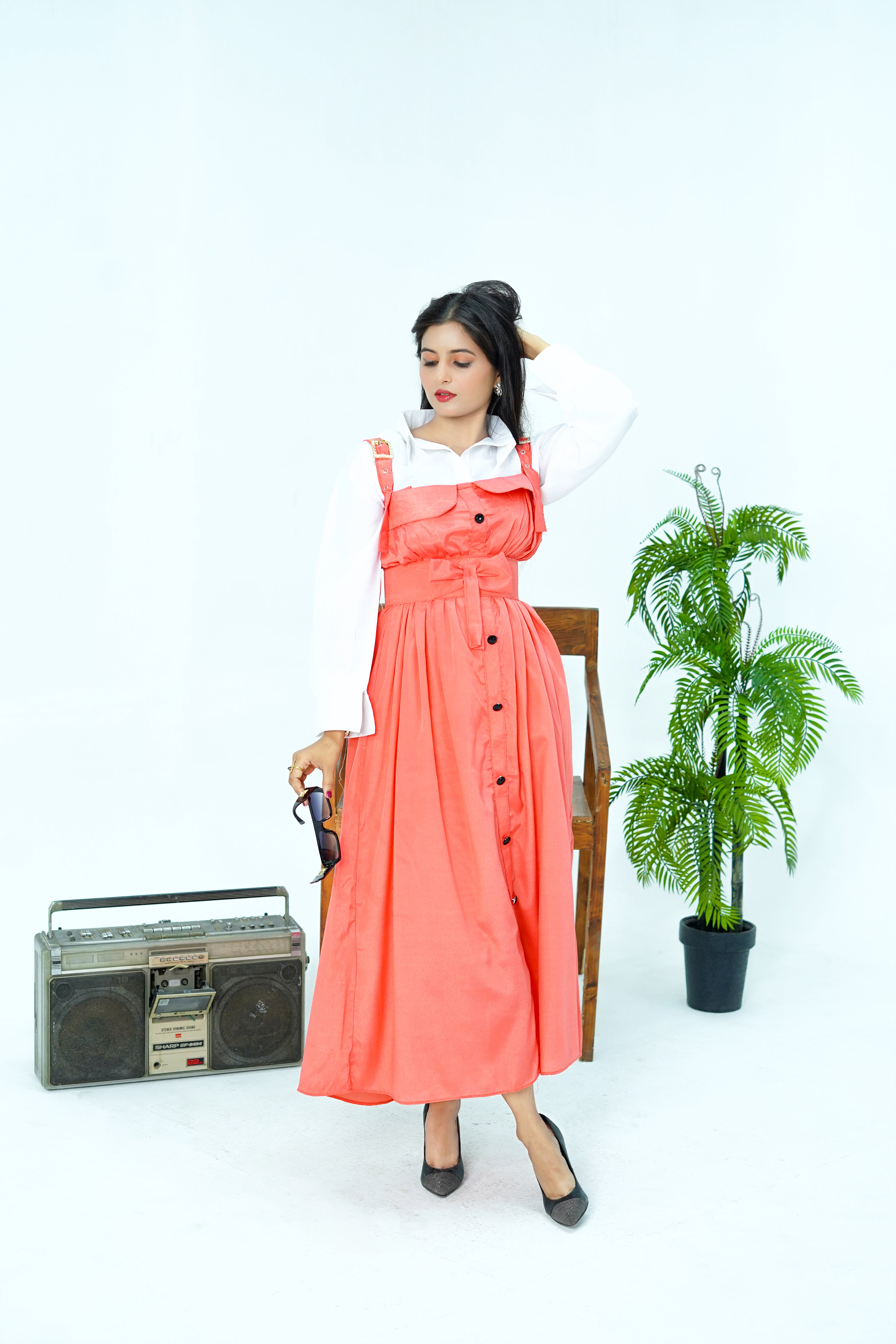 Butterfly Romper Maxi Western Style