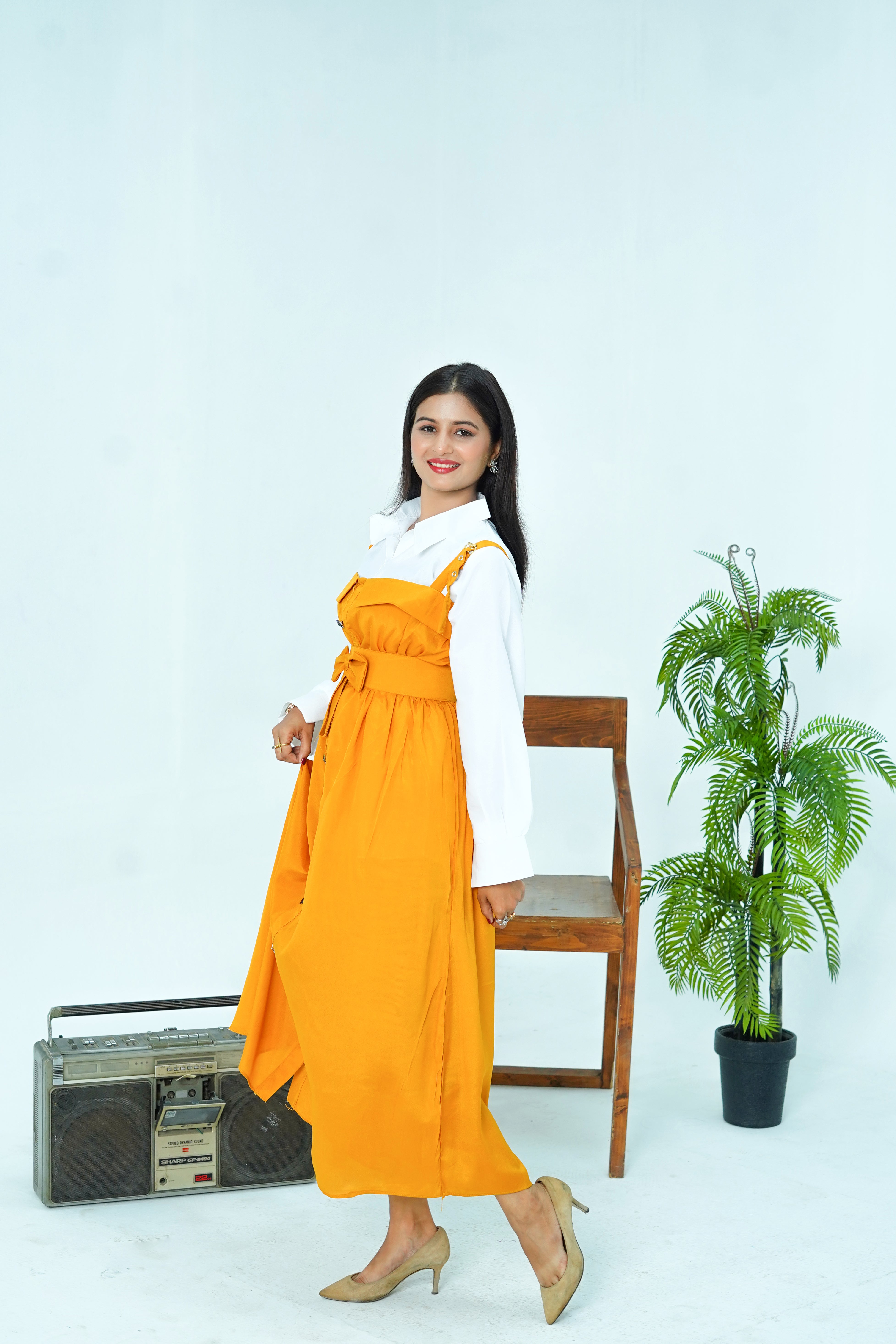 Butterfly Romper Maxi Western Style