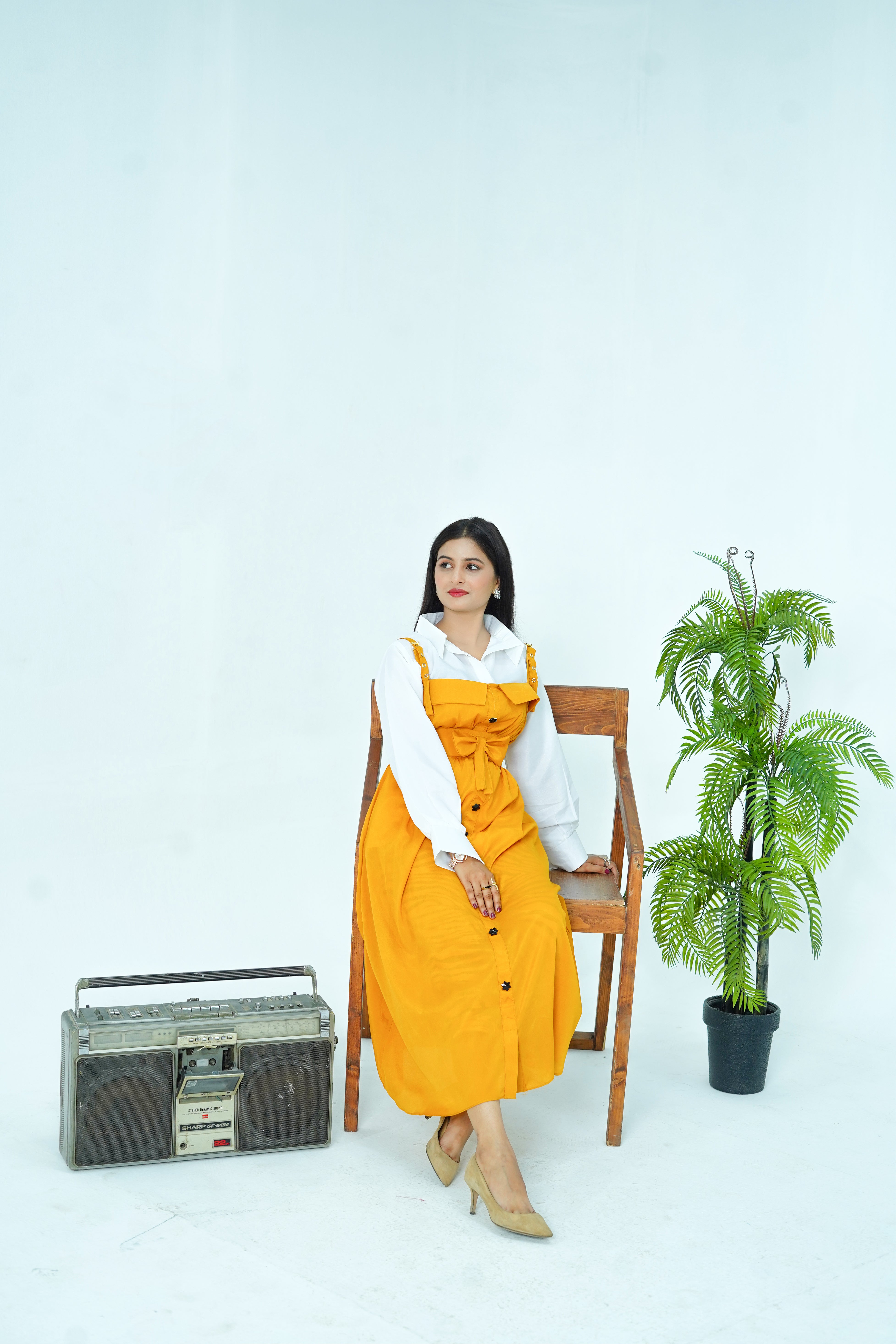 Butterfly Romper Maxi Western Style