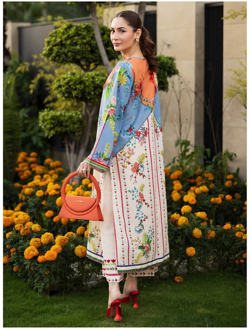 SUNSET BLOOM Co-Ord Set – Silky Lawn 2-Piece (