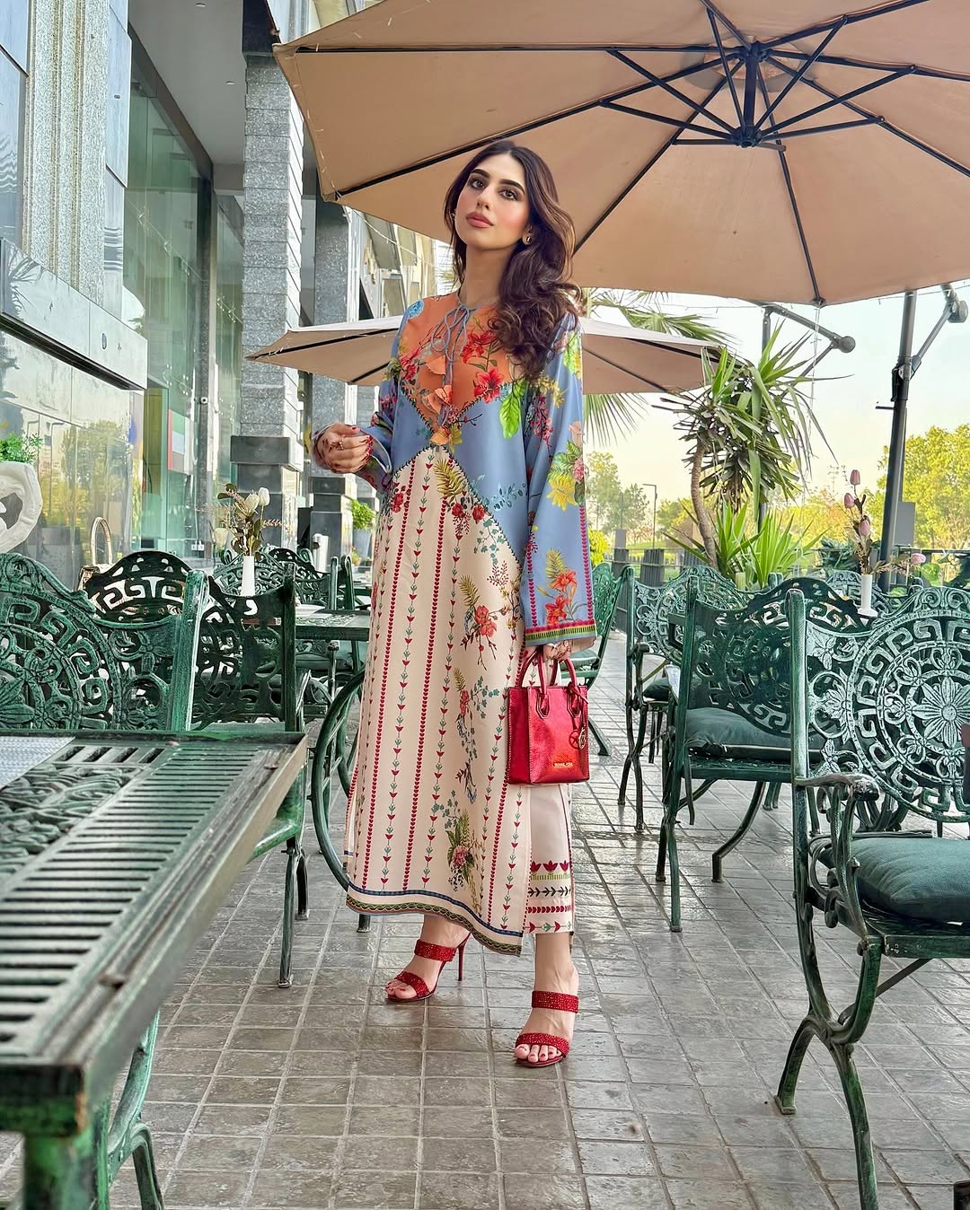 SUNSET BLOOM Co-Ord Set – Silky Lawn 2-Piece (