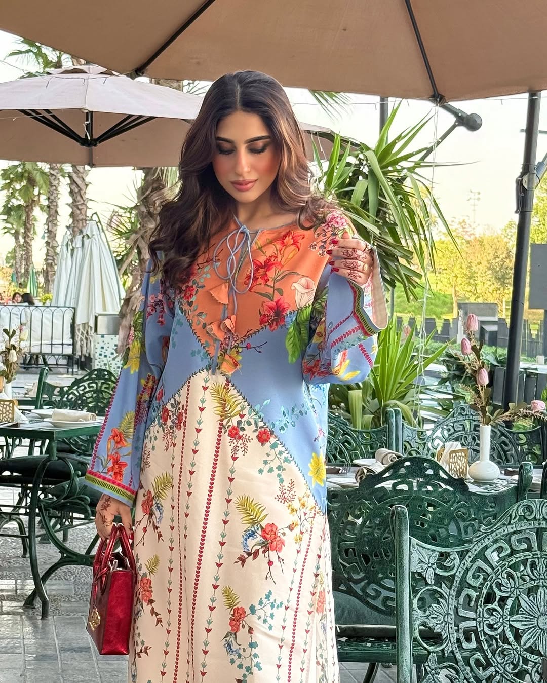SUNSET BLOOM Co-Ord Set – Silky Lawn 2-Piece (