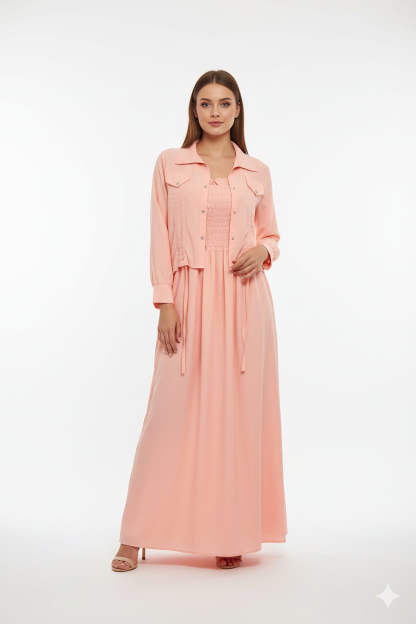 Western Smoking Coat Maxi